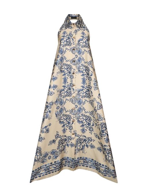 Abito lungo con stampa foulard Liu Jo | CA6332TS55.P9652